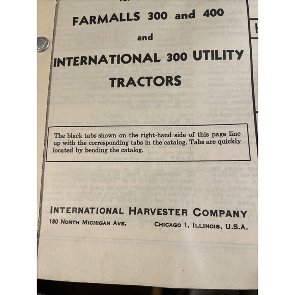 Parts Catalog for McCormick International Farm Implements Utility Tractors - Picture 6 of 12